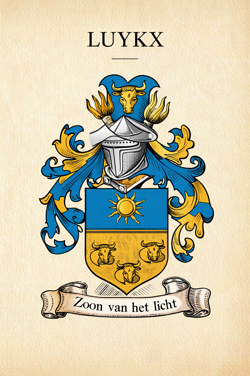 Familiewapen van de achternaam LUYKX