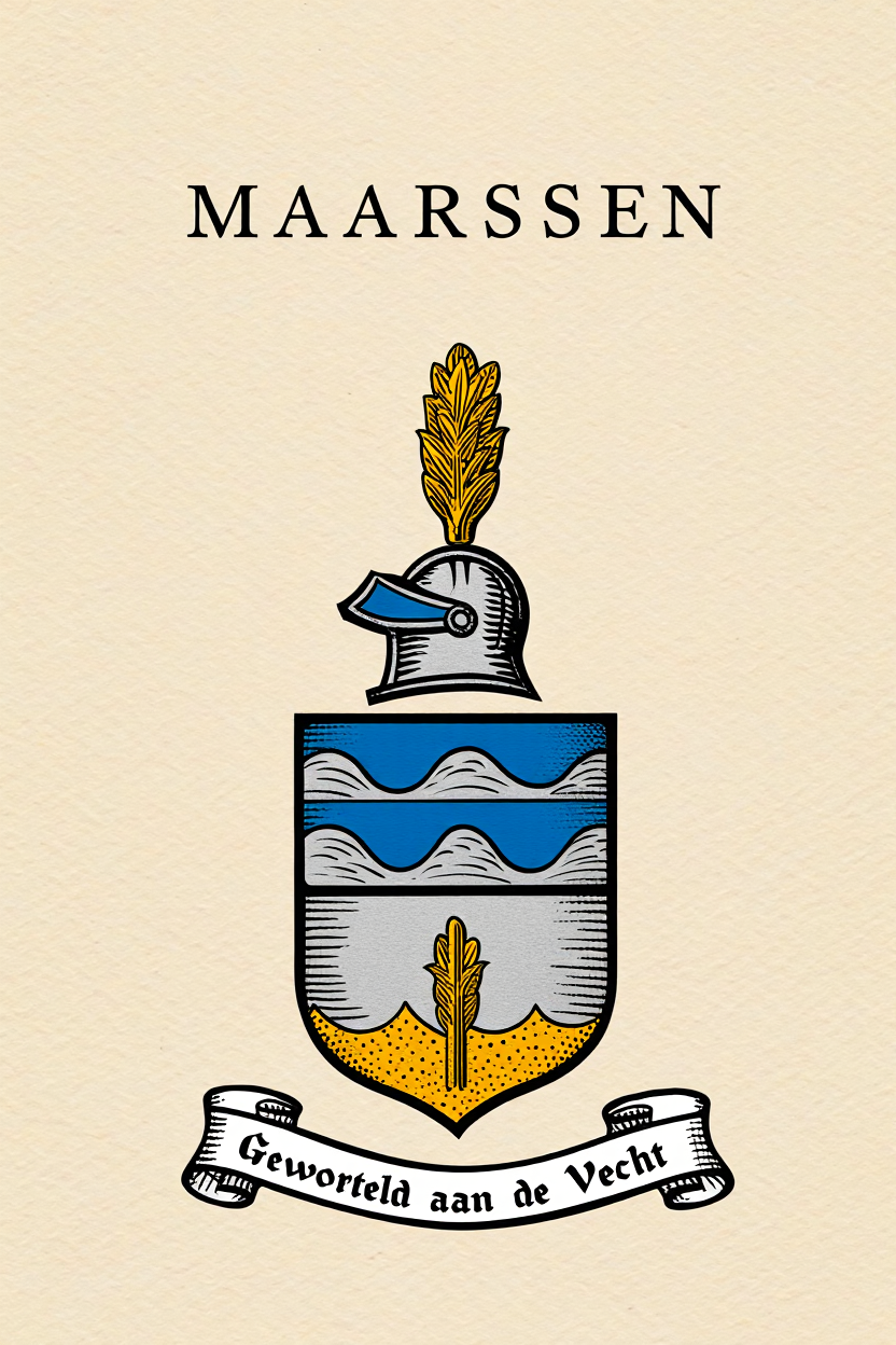 Familiewapen van de achternaam MAARSSEN (vergrendeld)
