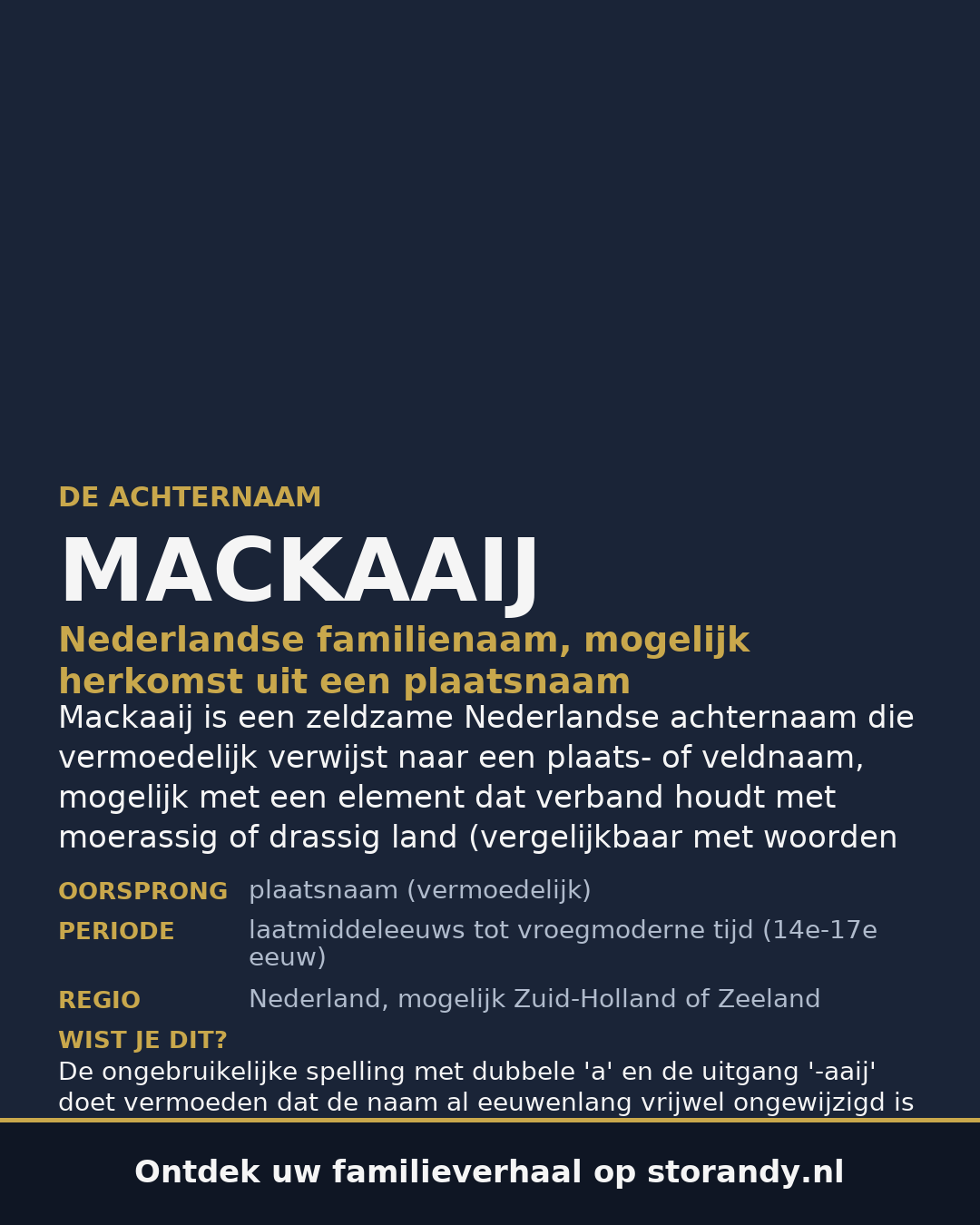 Familiewapen van de achternaam MACKAAIJ
