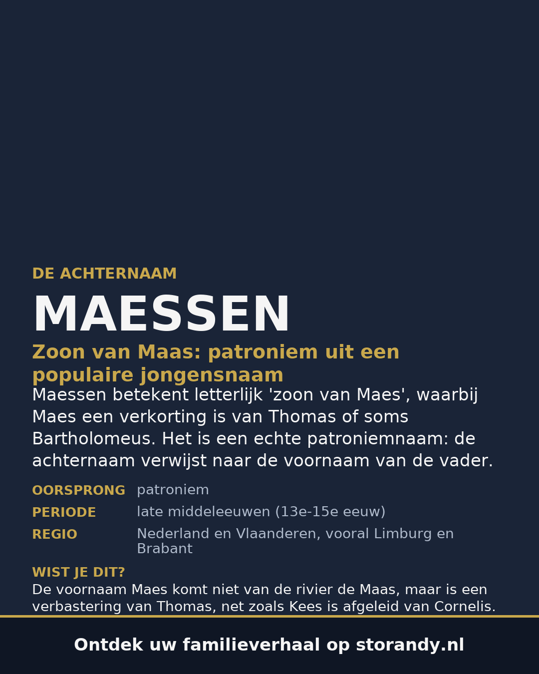 Familiewapen van de achternaam MAESSEN