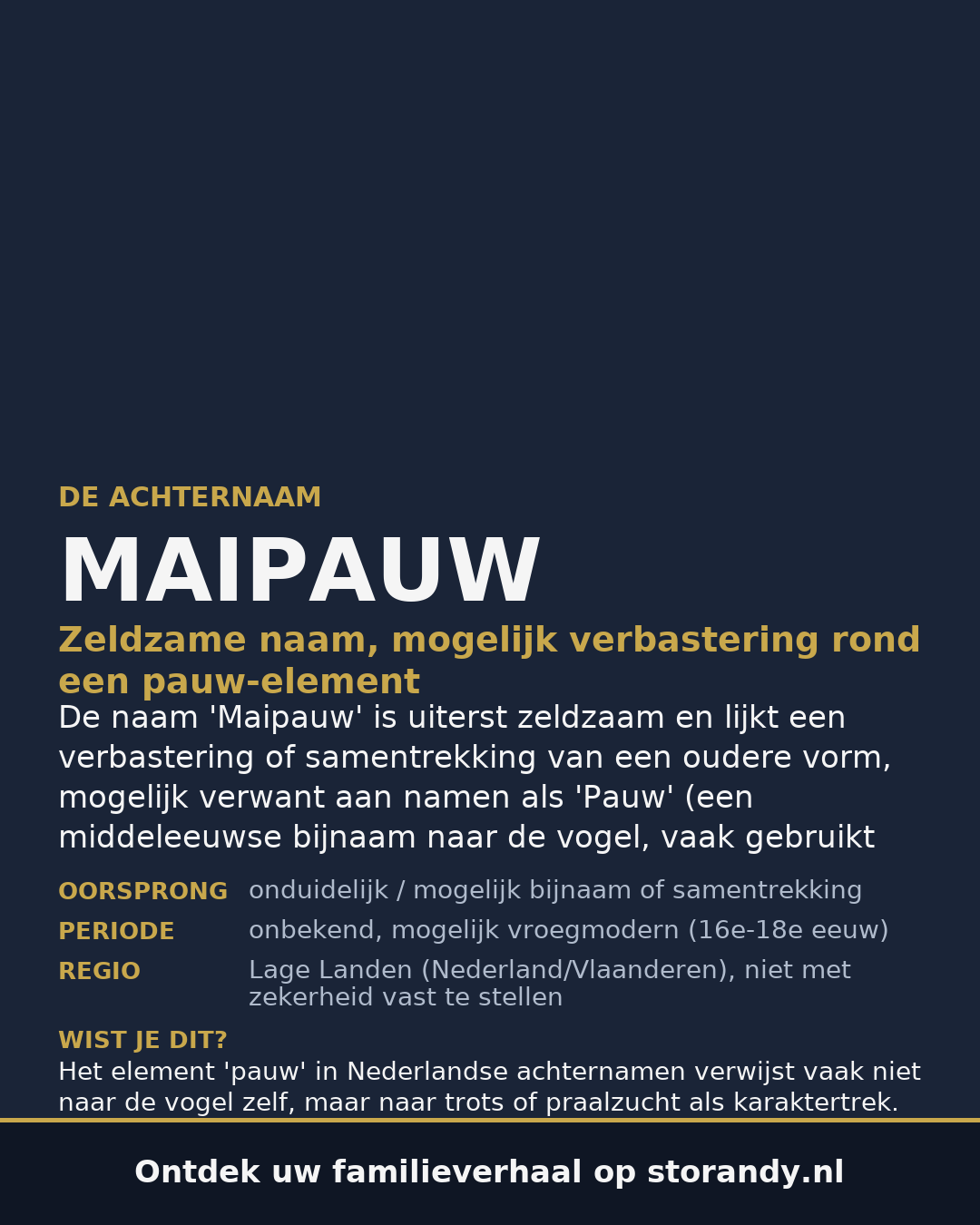Familiewapen van de achternaam MAIPAUW