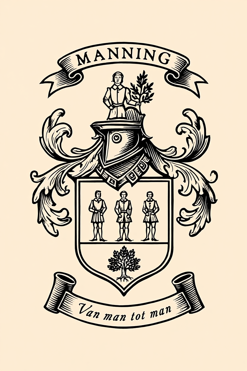 Familiewapen van de achternaam MANNING