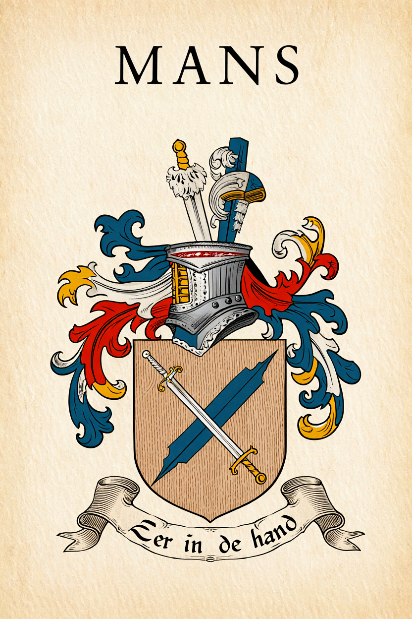Familiewapen van de achternaam MANS