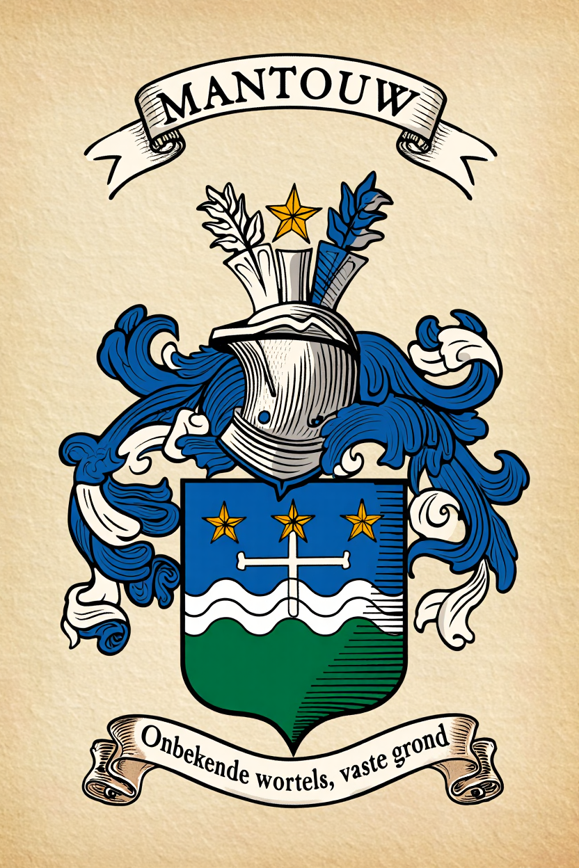 Familiewapen van de achternaam MANTOUW (vergrendeld)