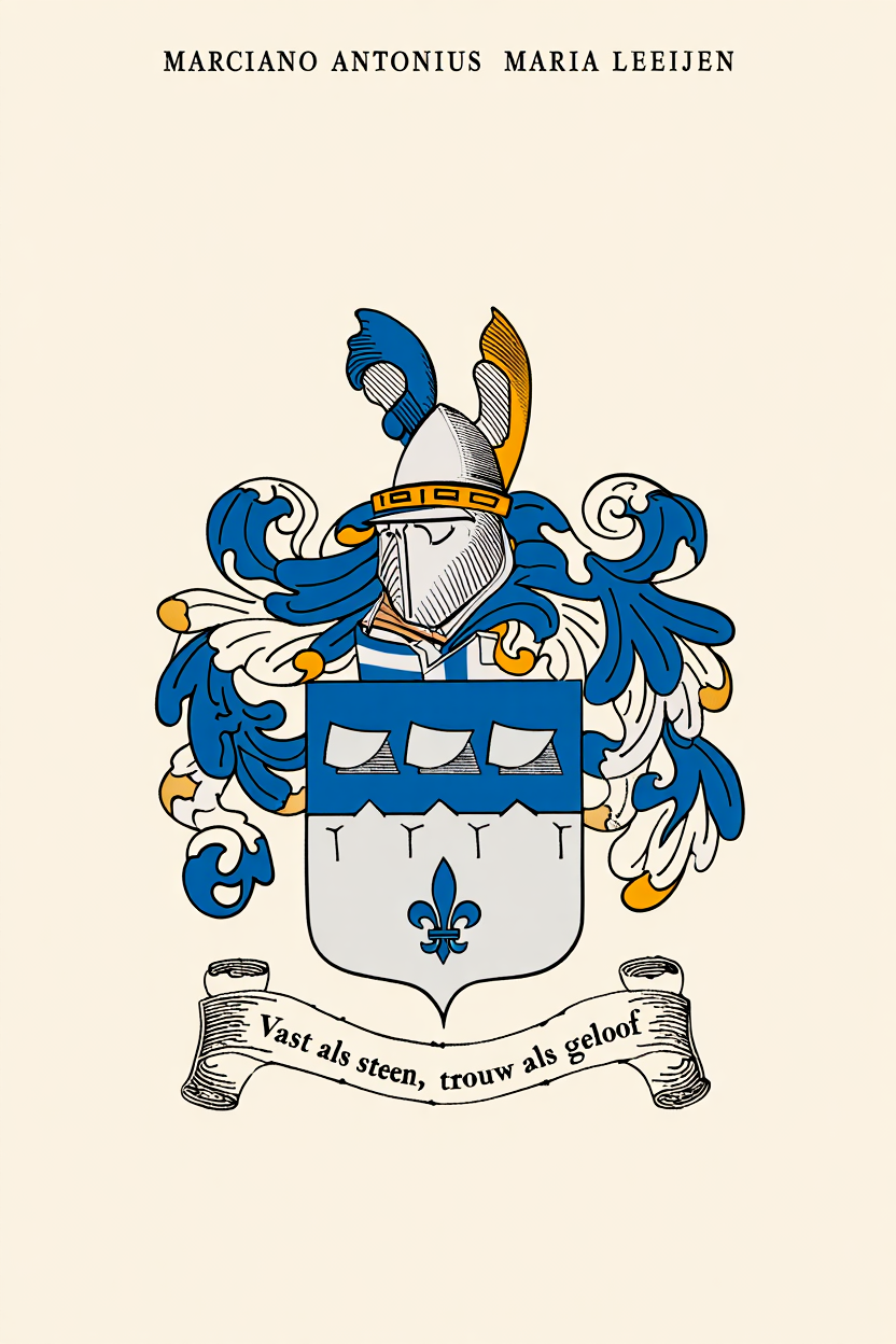 Familiewapen van de achternaam MARCIANO ANTONIUS MARIA  LEEIJEN