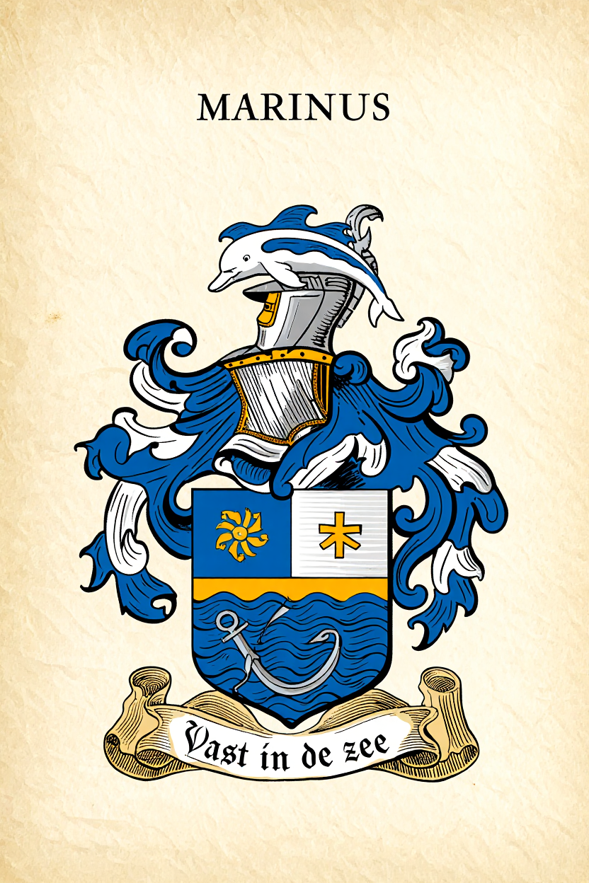 Familiewapen van de achternaam MARINUS