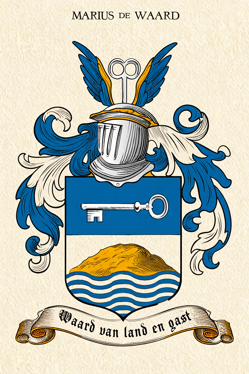 Familiewapen van de achternaam MARIUS DE WAARD