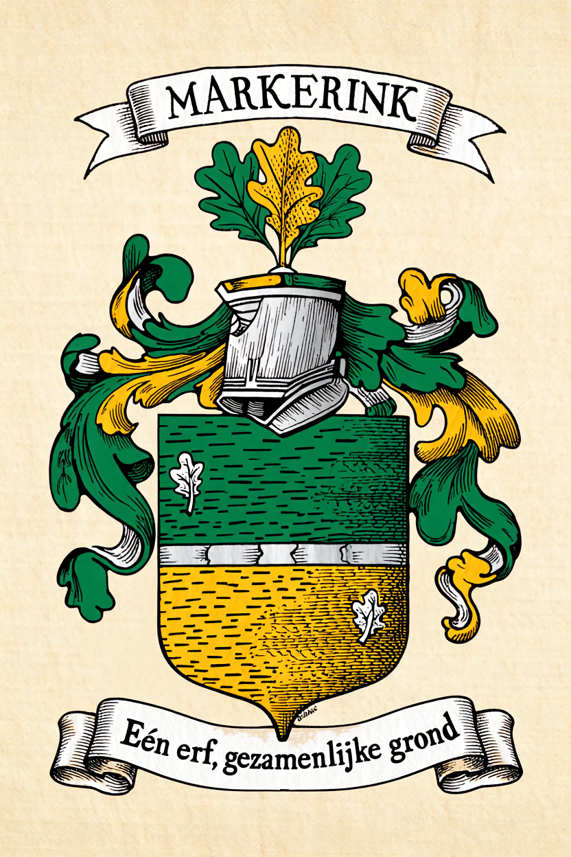 Familiewapen van de achternaam MARKERINK (vergrendeld)