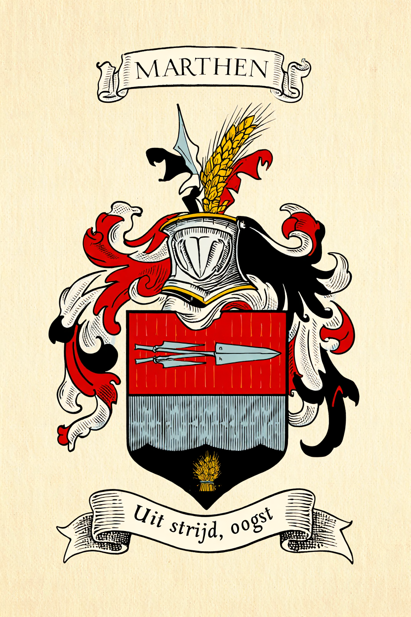 Familiewapen van de achternaam MARTHEN