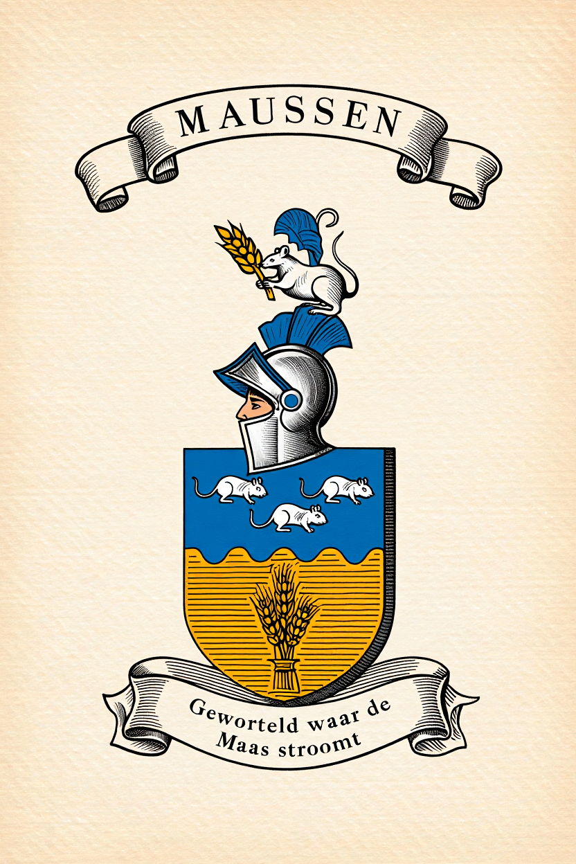 Familiewapen van de achternaam MAUSSEN (vergrendeld)