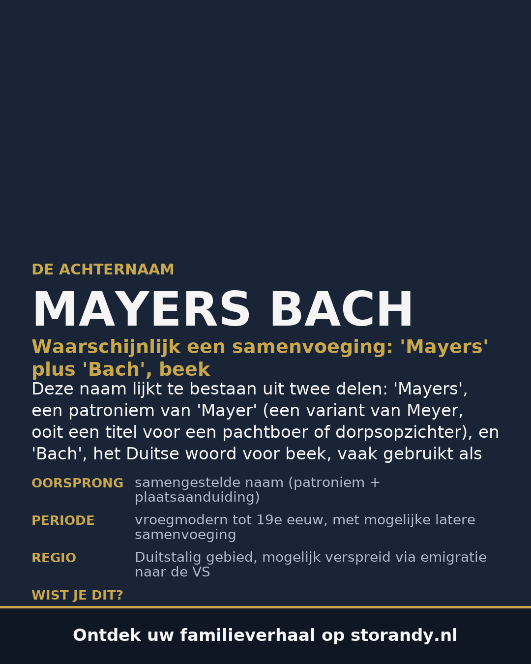 Familiewapen van de achternaam MAYERS BACH