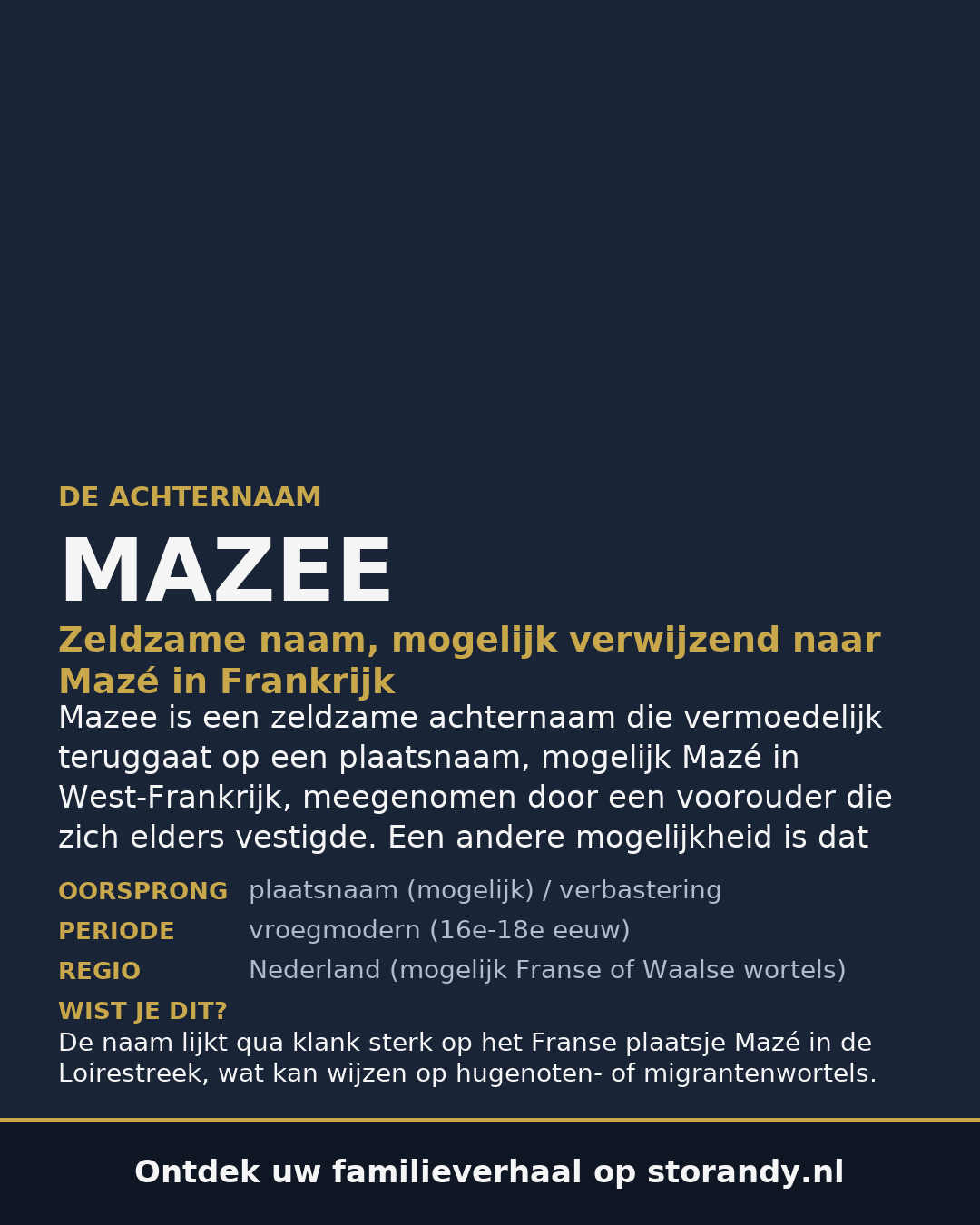 Familiewapen van de achternaam MAZEE