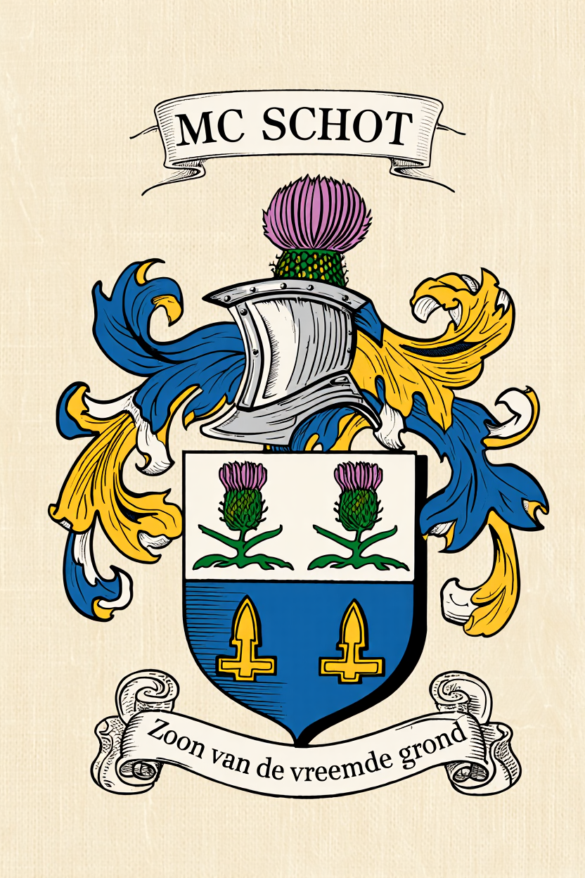 Familiewapen van de achternaam MC SCHOT