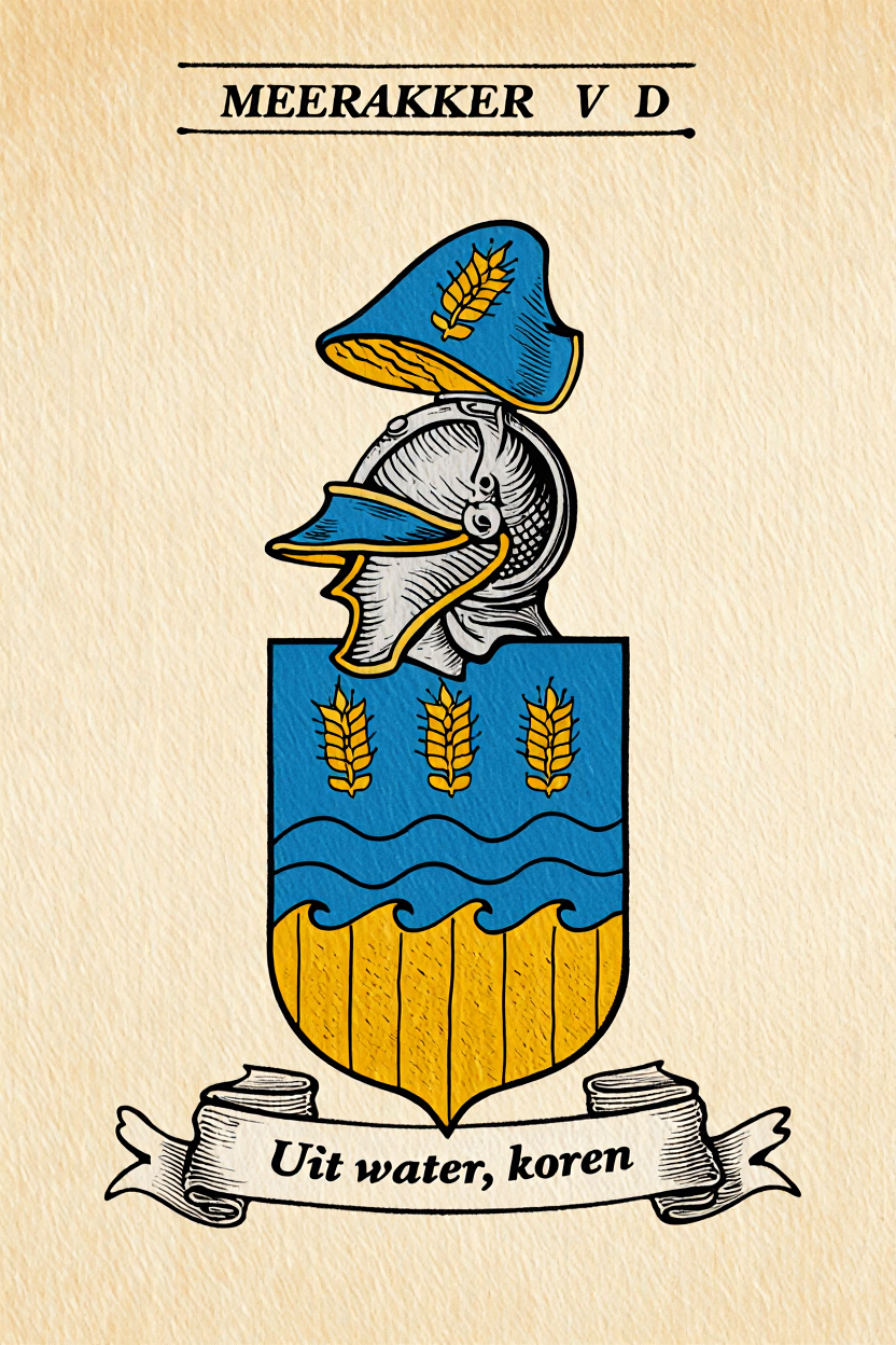 Familiewapen van de achternaam MEERAKKER V D