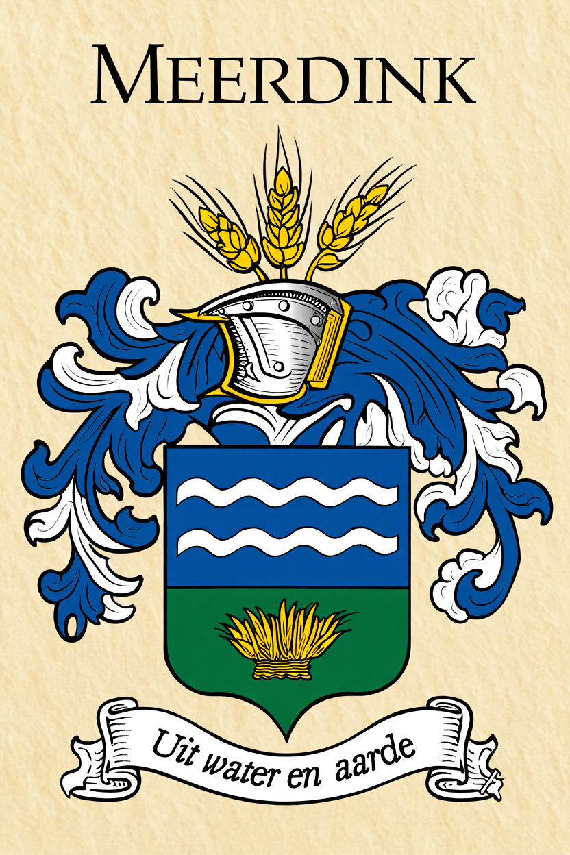Familiewapen van de achternaam MEERDINK