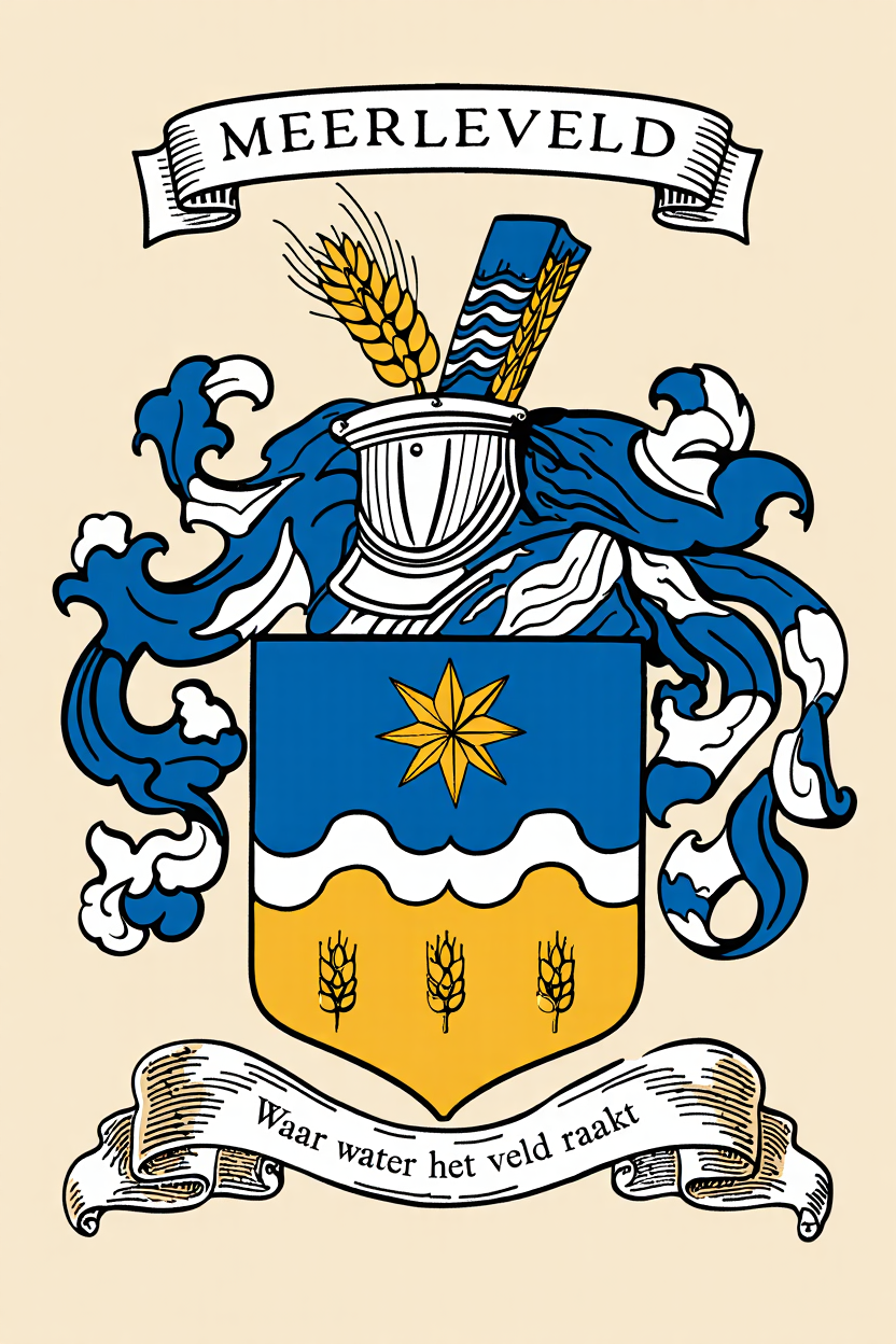 Familiewapen van de achternaam MEERLEVELD (vergrendeld)