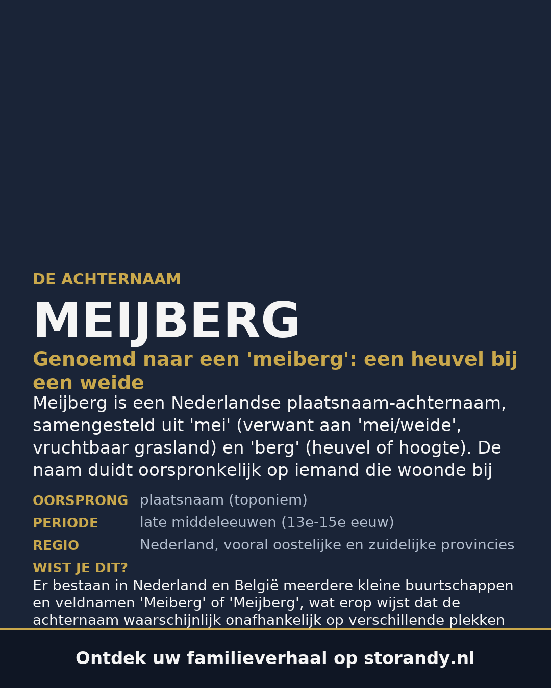 Familiewapen van de achternaam MEIJBERG