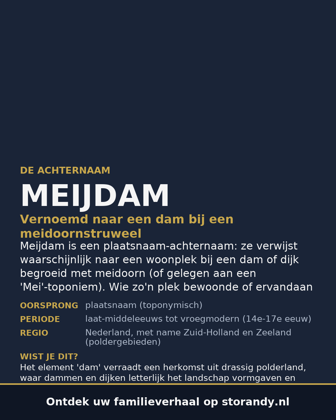 Familiewapen van de achternaam MEIJDAM