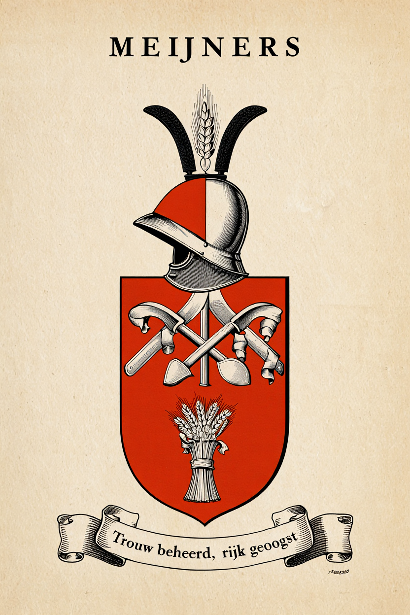 Familiewapen van de achternaam MEIJNERS (vergrendeld)