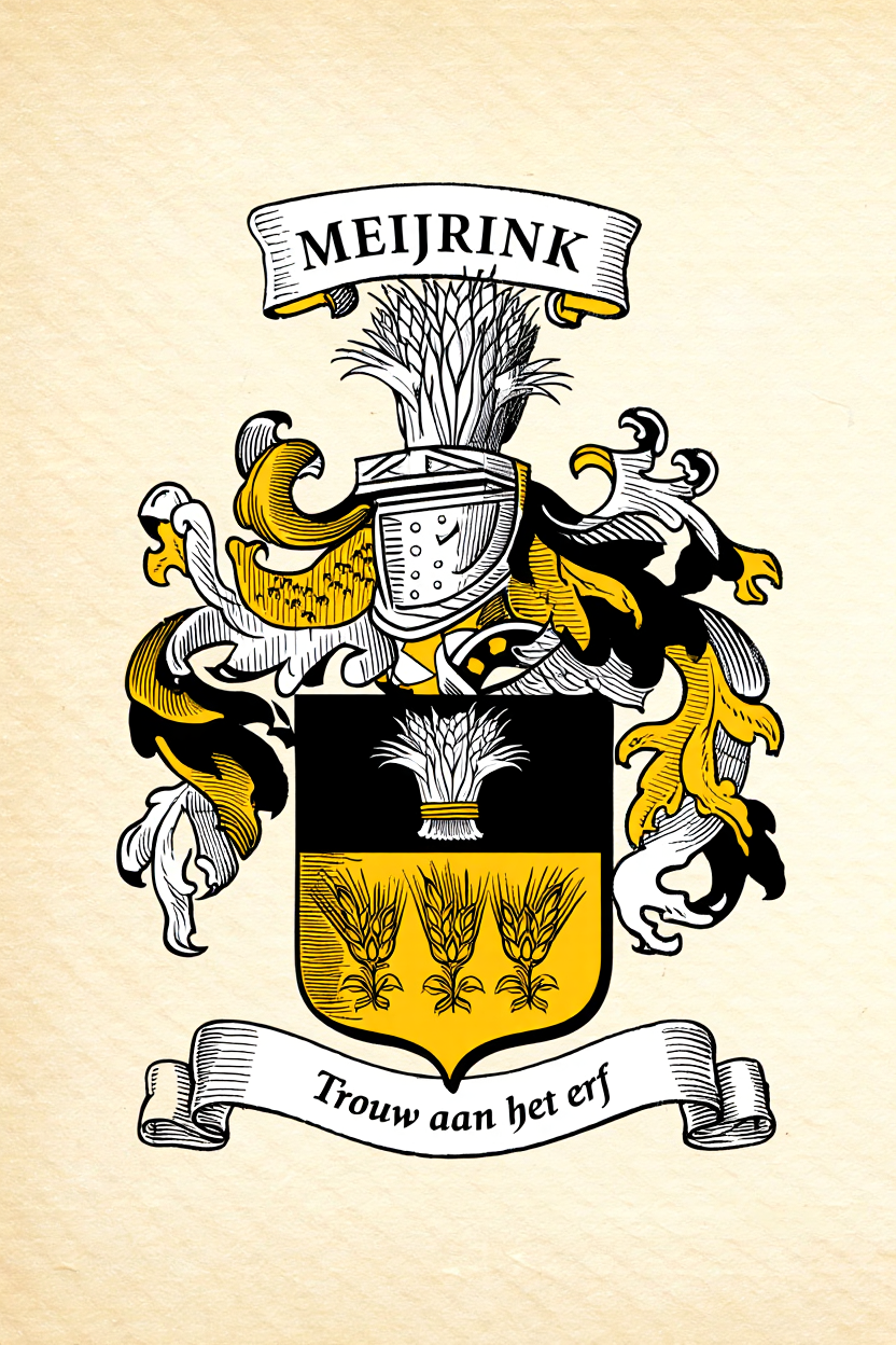 Familiewapen van de achternaam MEIJRINK