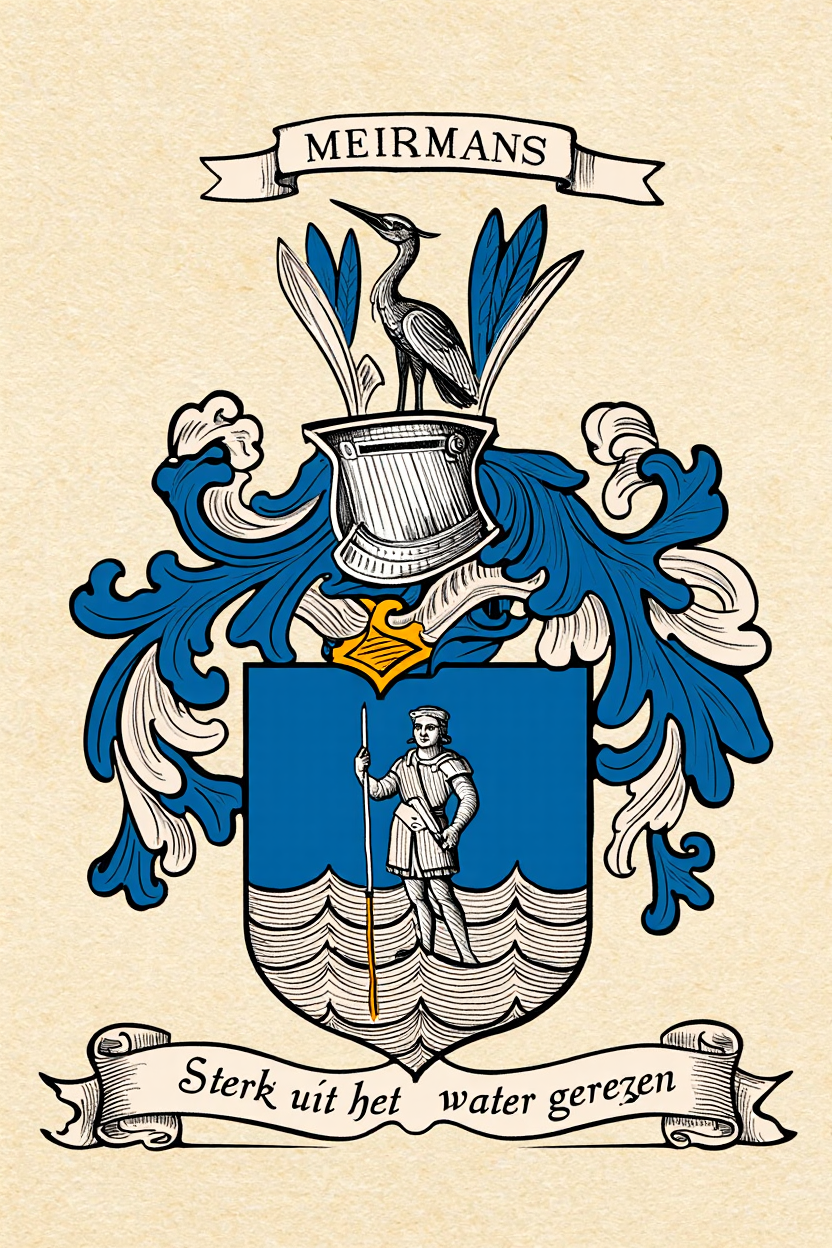 Familiewapen van de achternaam MEIRMANS (vergrendeld)