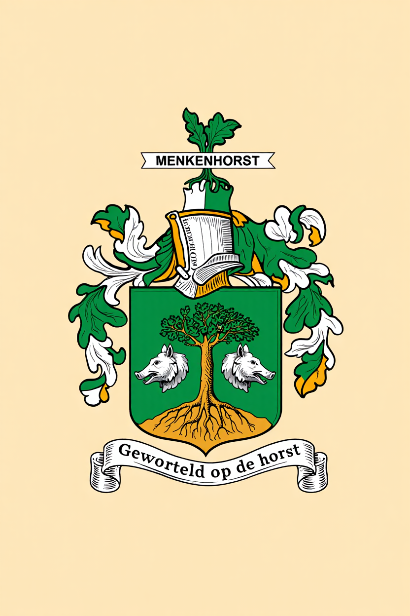 Familiewapen van de achternaam MENKENHORST (vergrendeld)