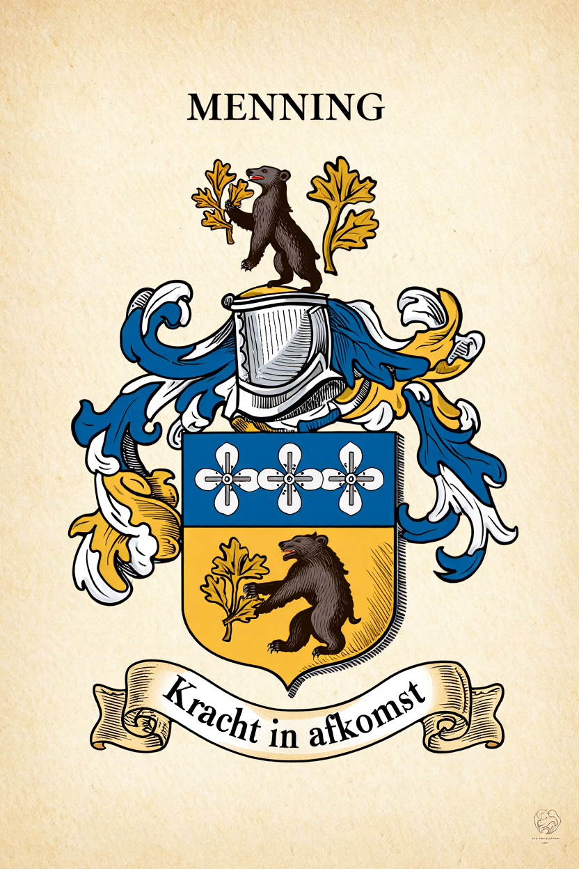 Familiewapen van de achternaam MENNING