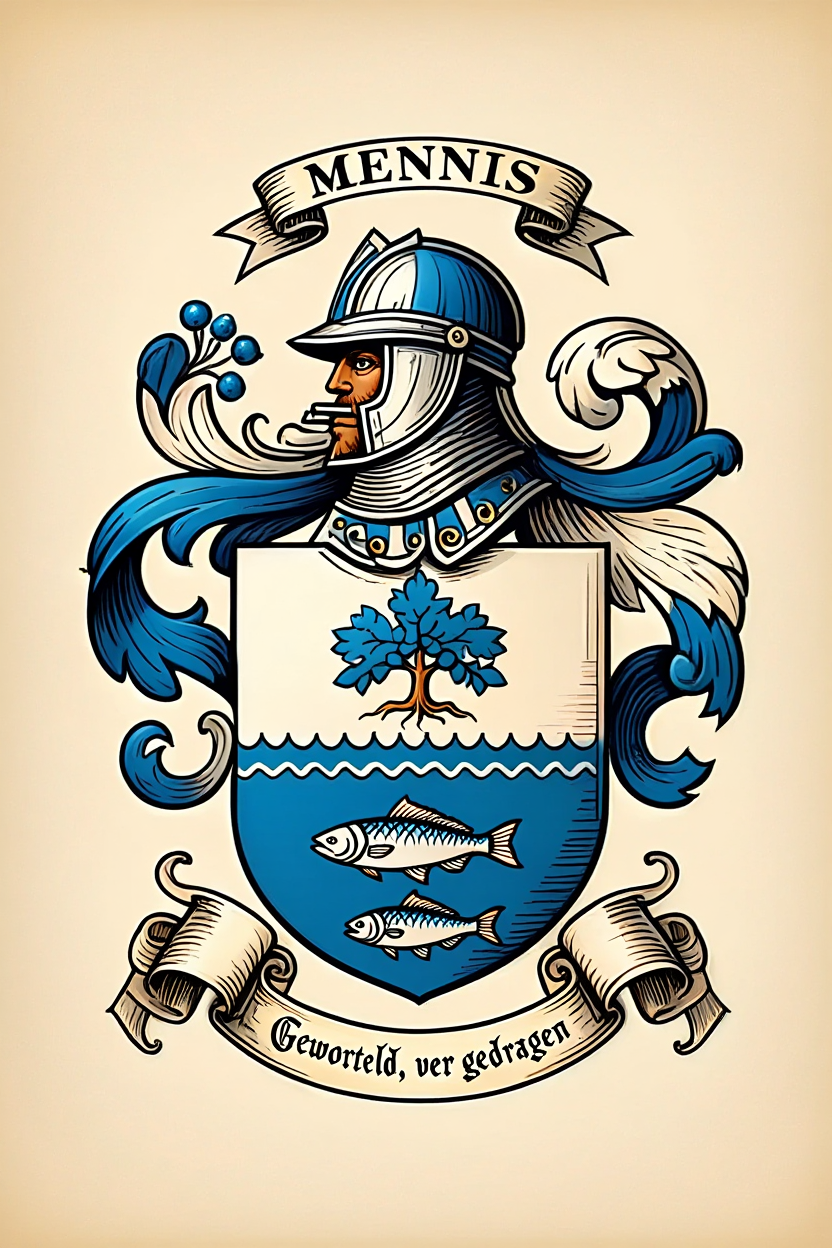 Familiewapen van de achternaam MENNIS (vergrendeld)
