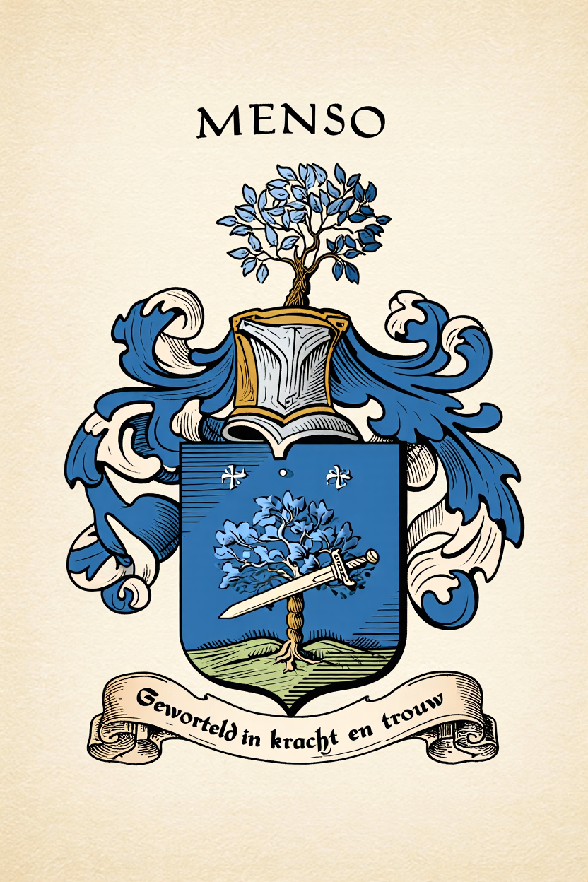 Familiewapen van de achternaam MENSO