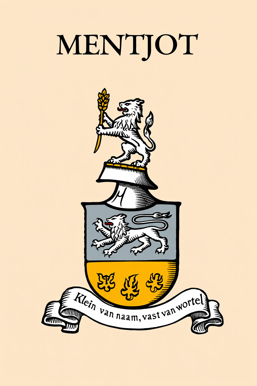 Familiewapen van de achternaam MENTJOT (vergrendeld)