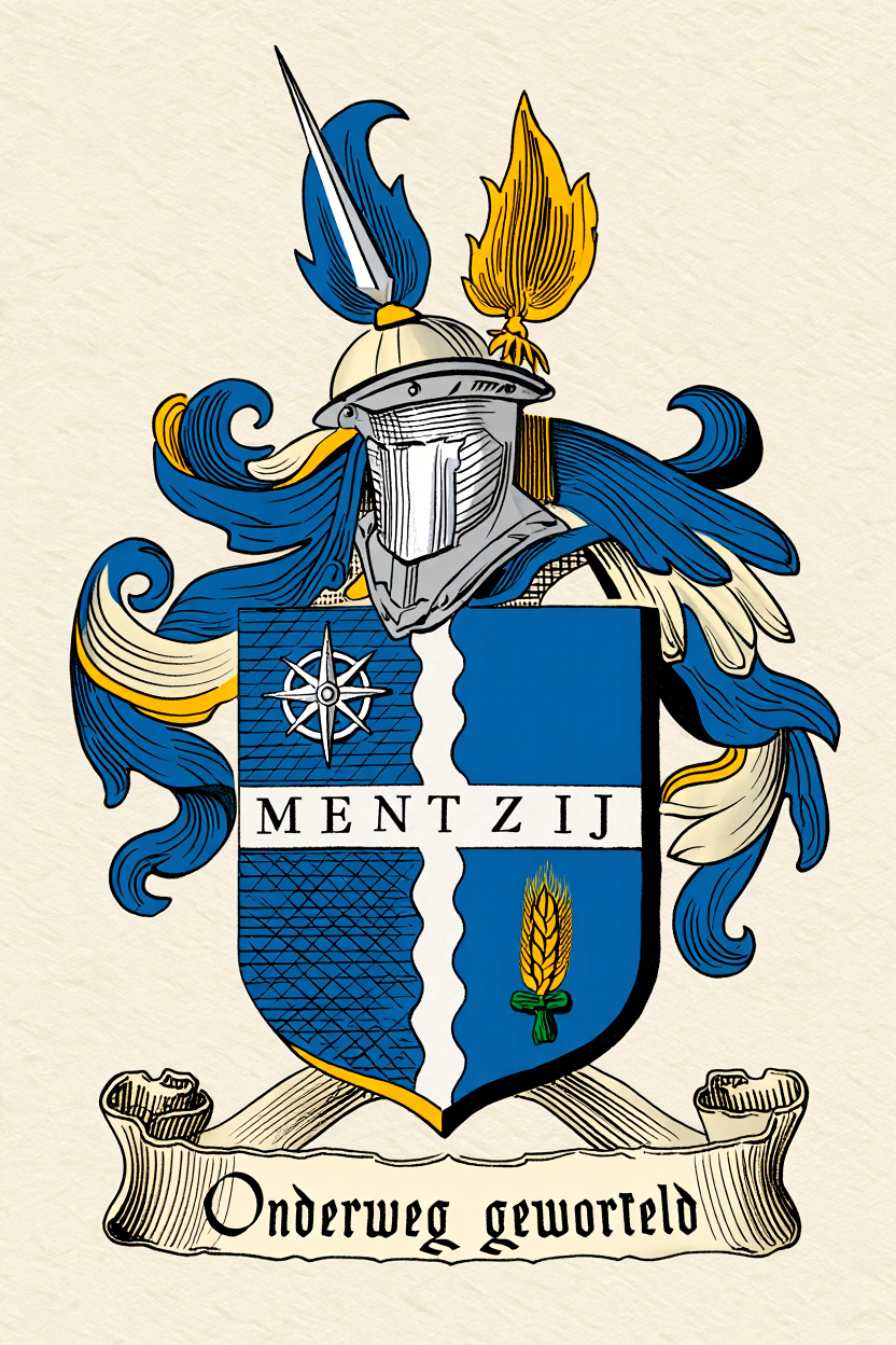 Familiewapen van de achternaam MENTZIJ (vergrendeld)