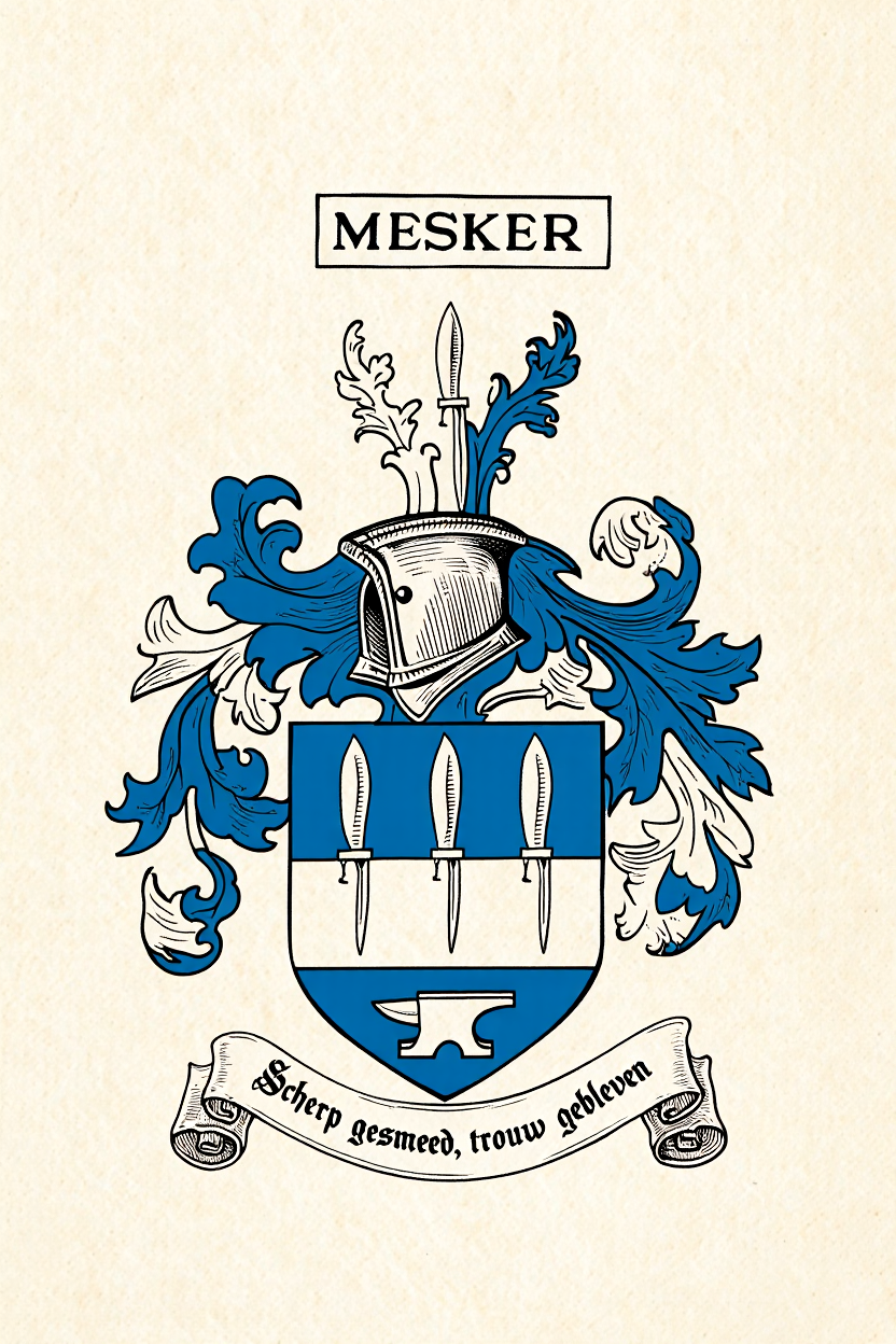 Familiewapen van de achternaam MESKER
