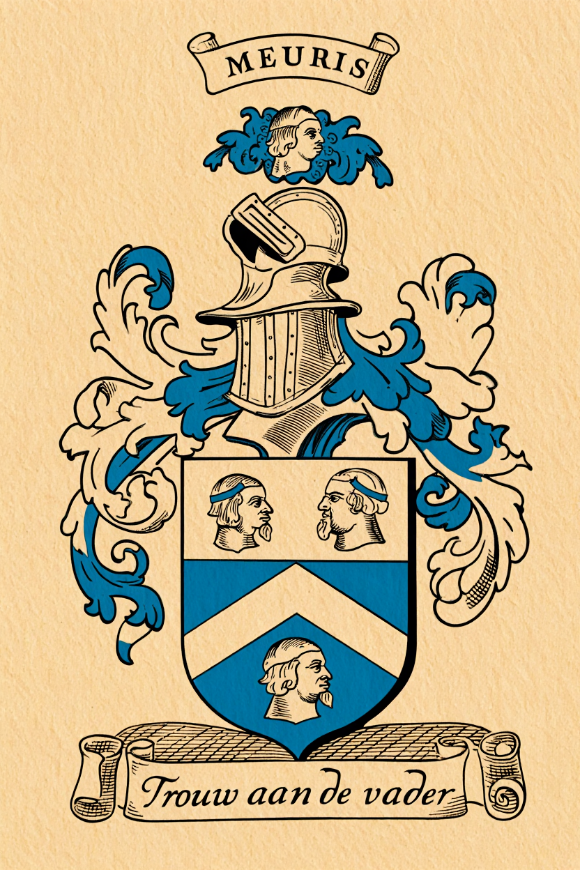 Familiewapen van de achternaam MEURIS (vergrendeld)