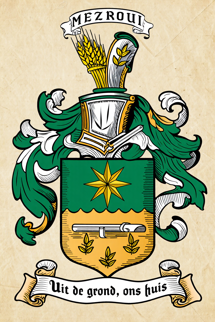 Familiewapen van de achternaam MEZROUI