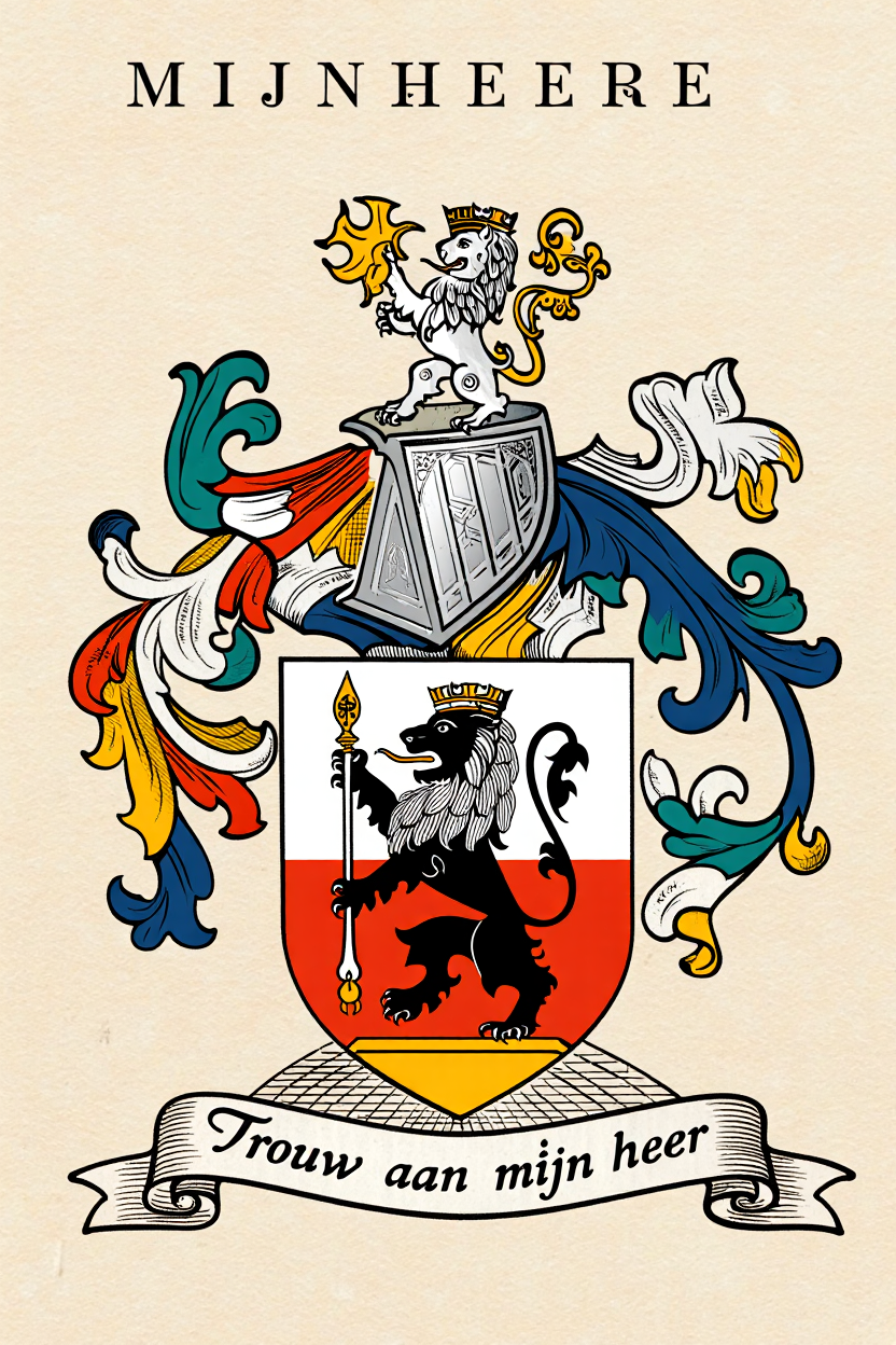 Familiewapen van de achternaam MIJNHEERE (vergrendeld)