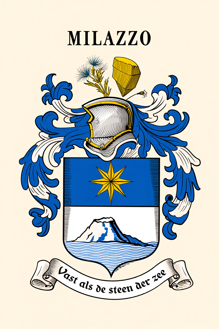 Familiewapen van de achternaam MILAZZO (vergrendeld)