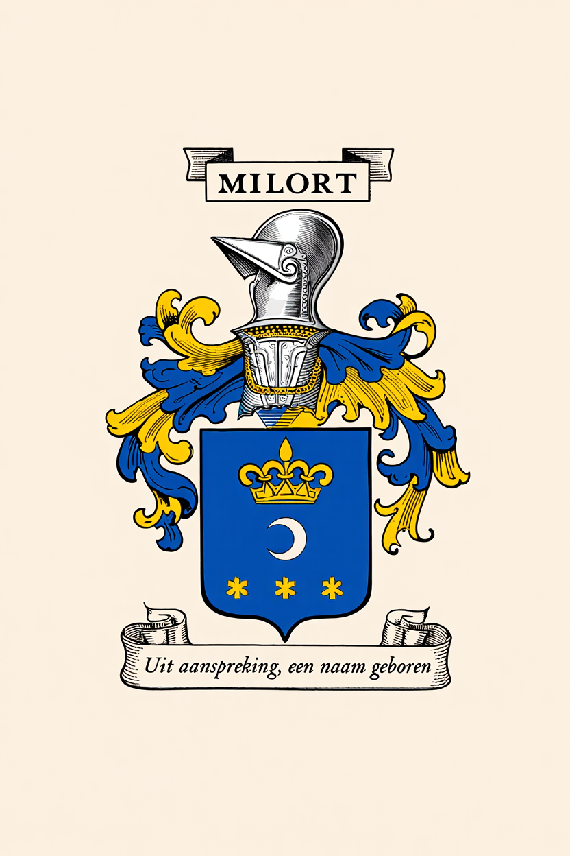 Familiewapen van de achternaam MILORT