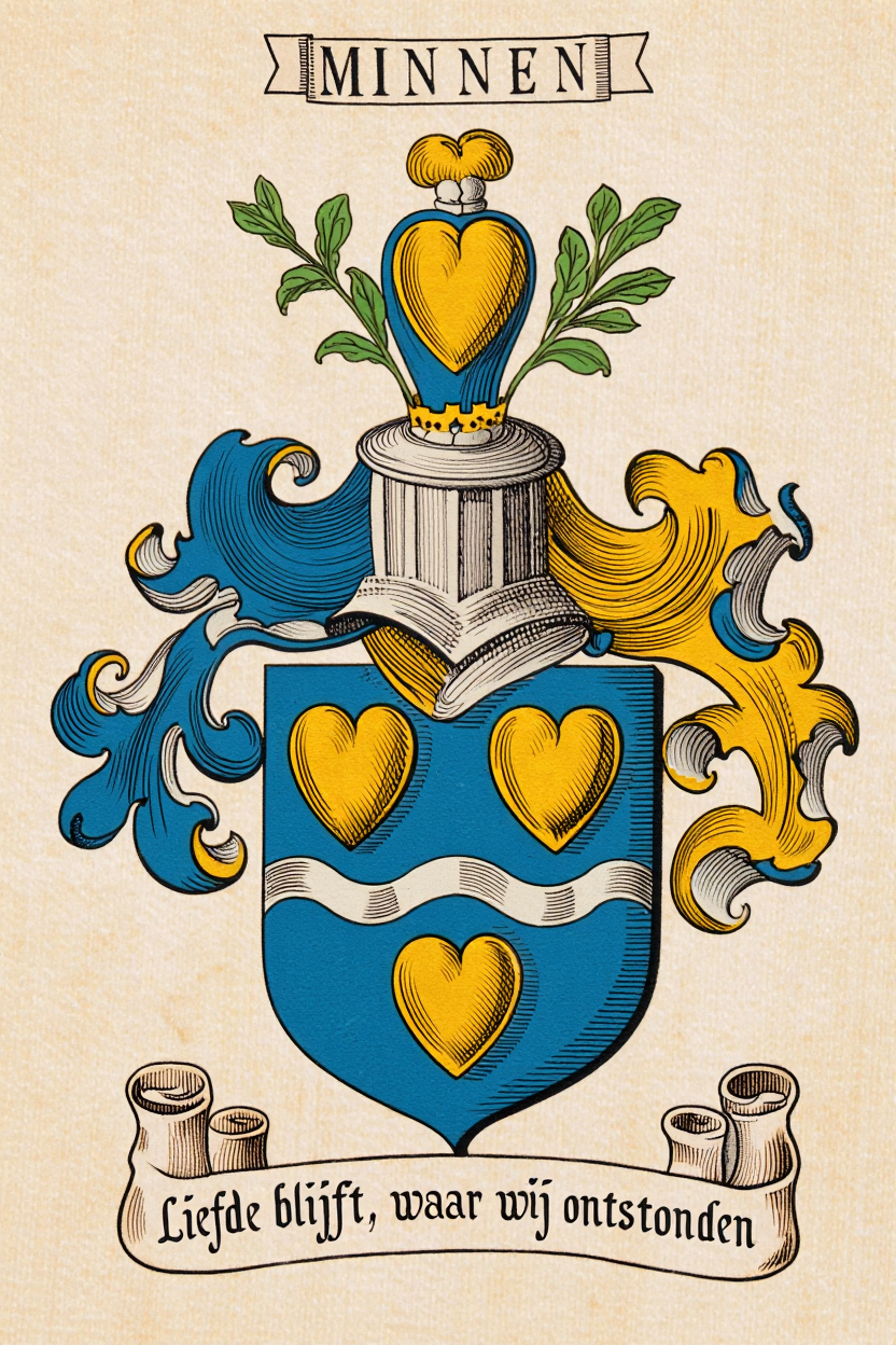 Familiewapen van de achternaam MINNEN (vergrendeld)