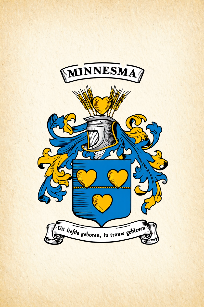 Familiewapen van de achternaam MINNESMA