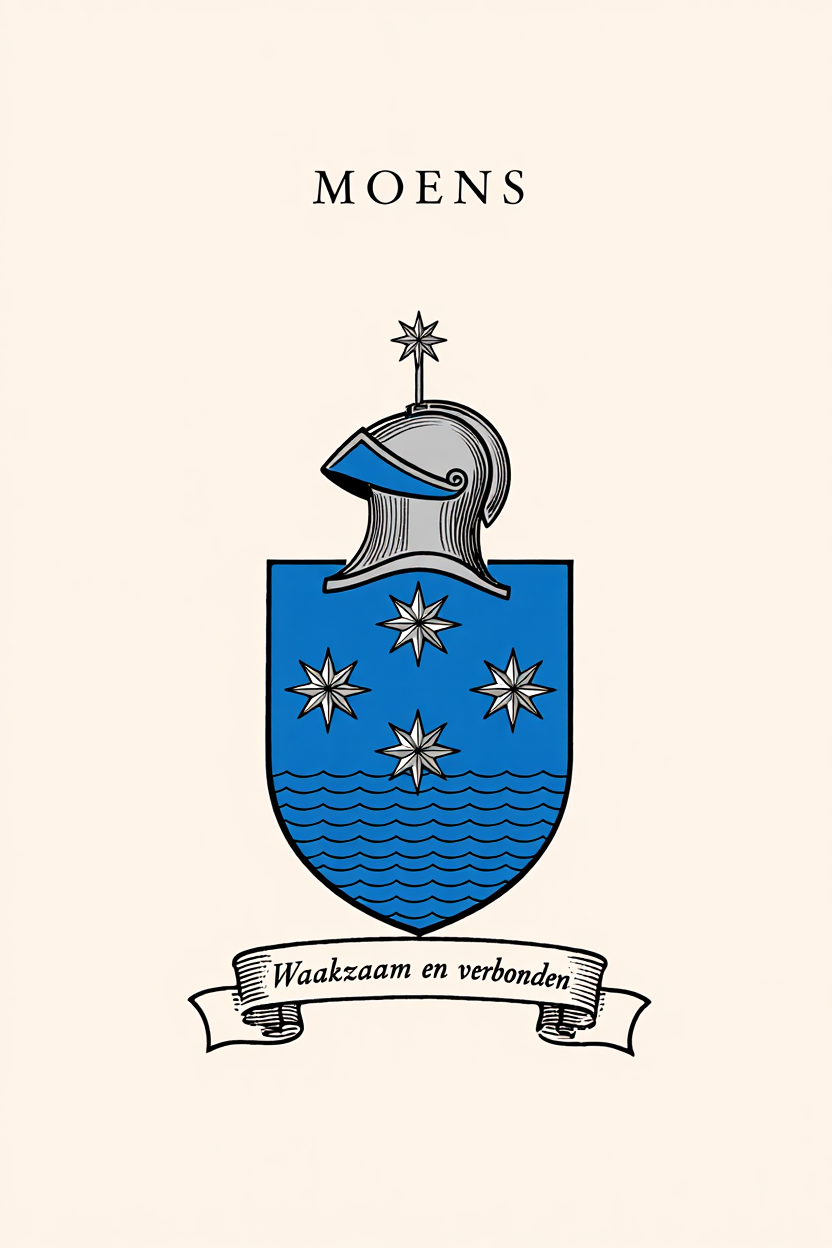 Familiewapen van de achternaam MOENS