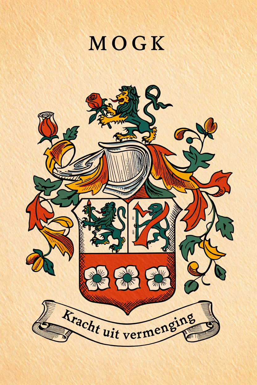 Familiewapen van de achternaam MOGK (vergrendeld)