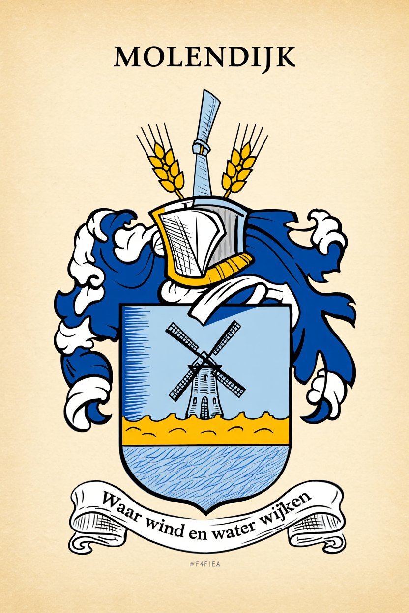 Familiewapen van de achternaam MOLENDIJK