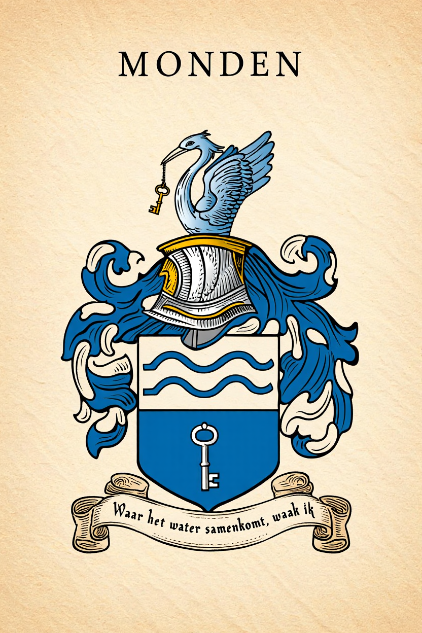 Familiewapen van de achternaam MONDEN (vergrendeld)