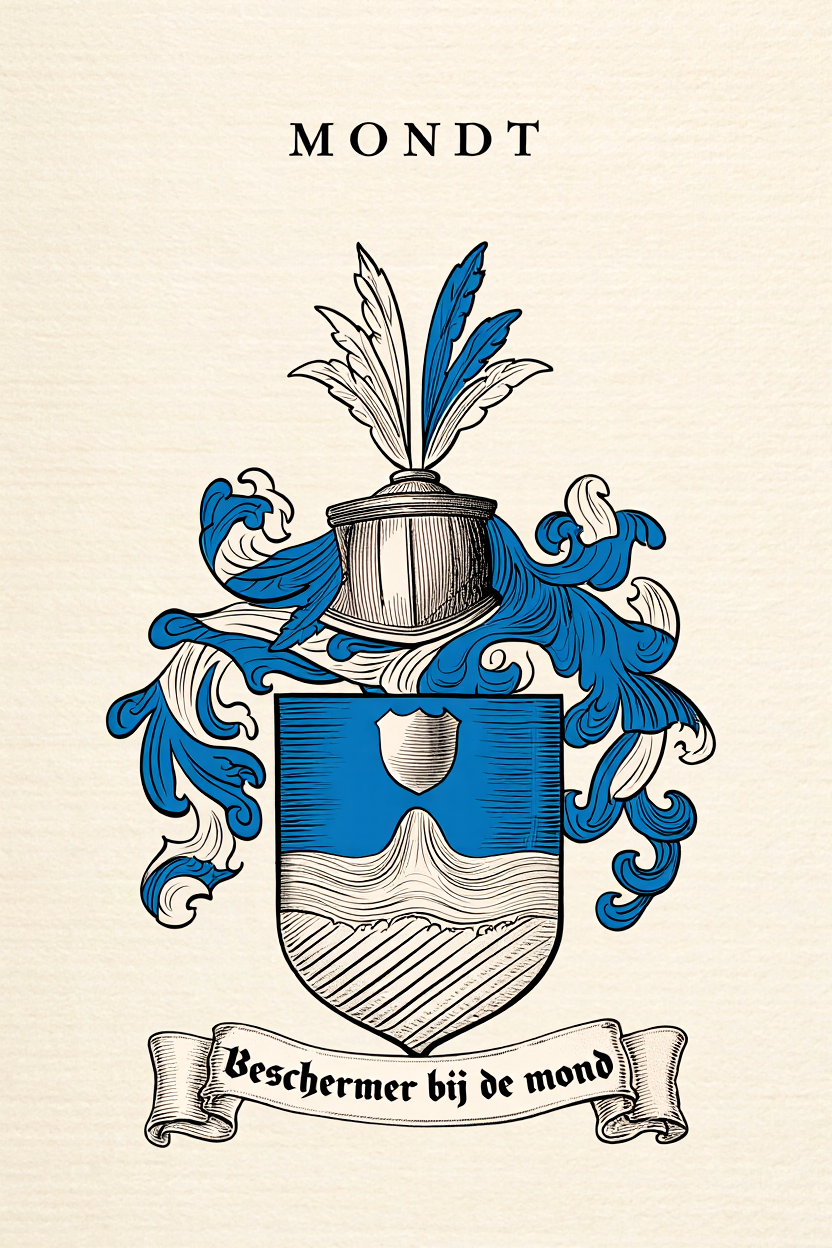 Familiewapen van de achternaam MONDT (vergrendeld)