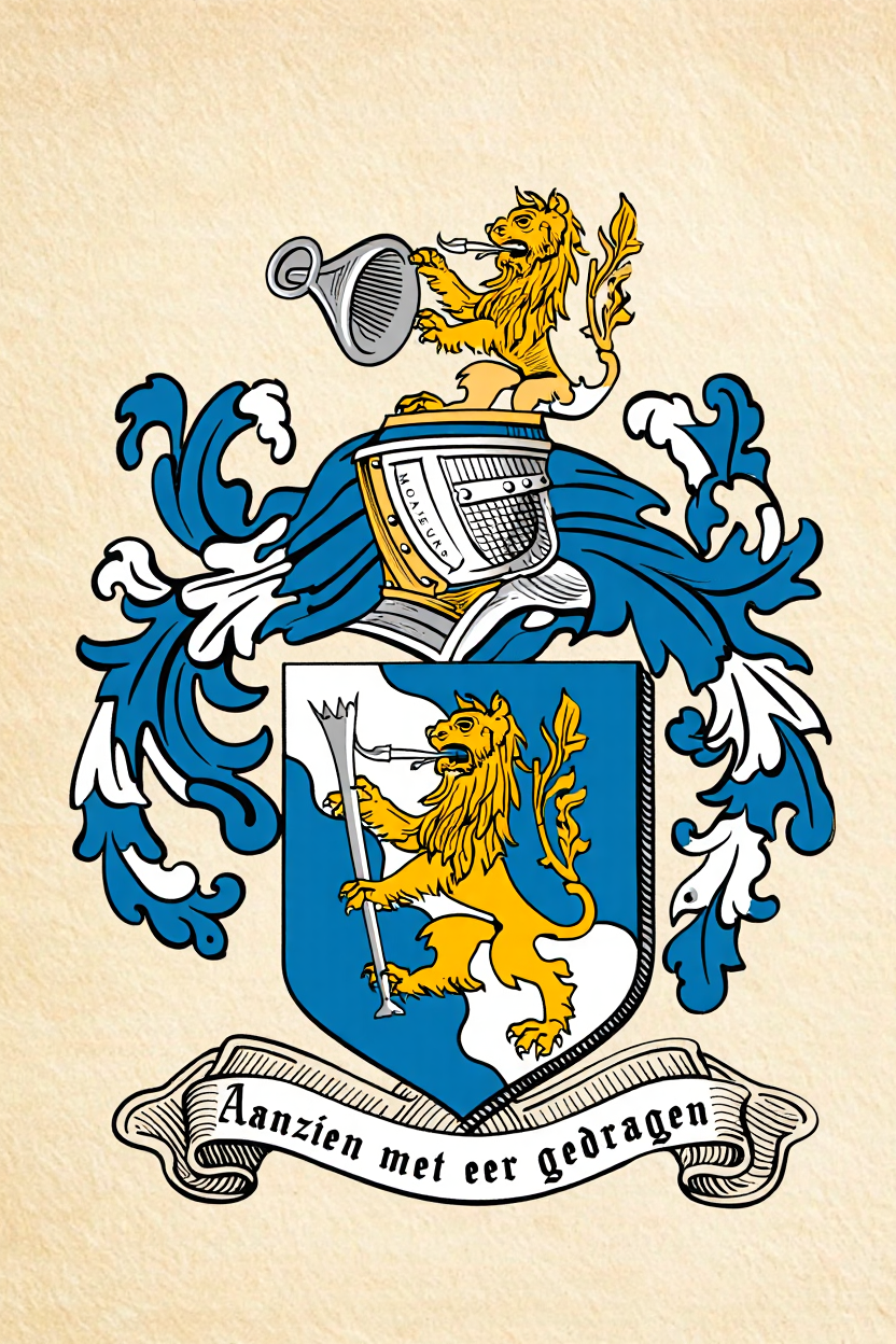 Familiewapen van de achternaam MONSEURS (vergrendeld)
