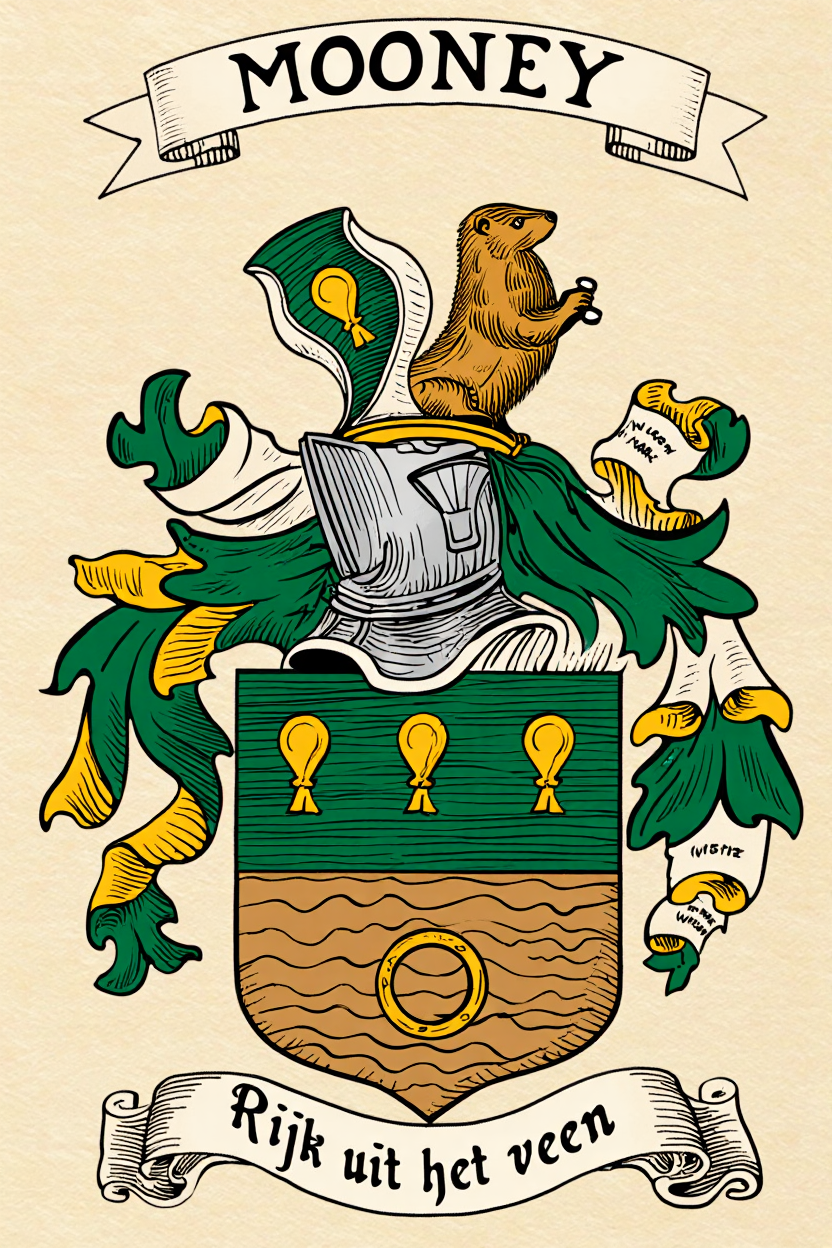Familiewapen van de achternaam MOONEY
