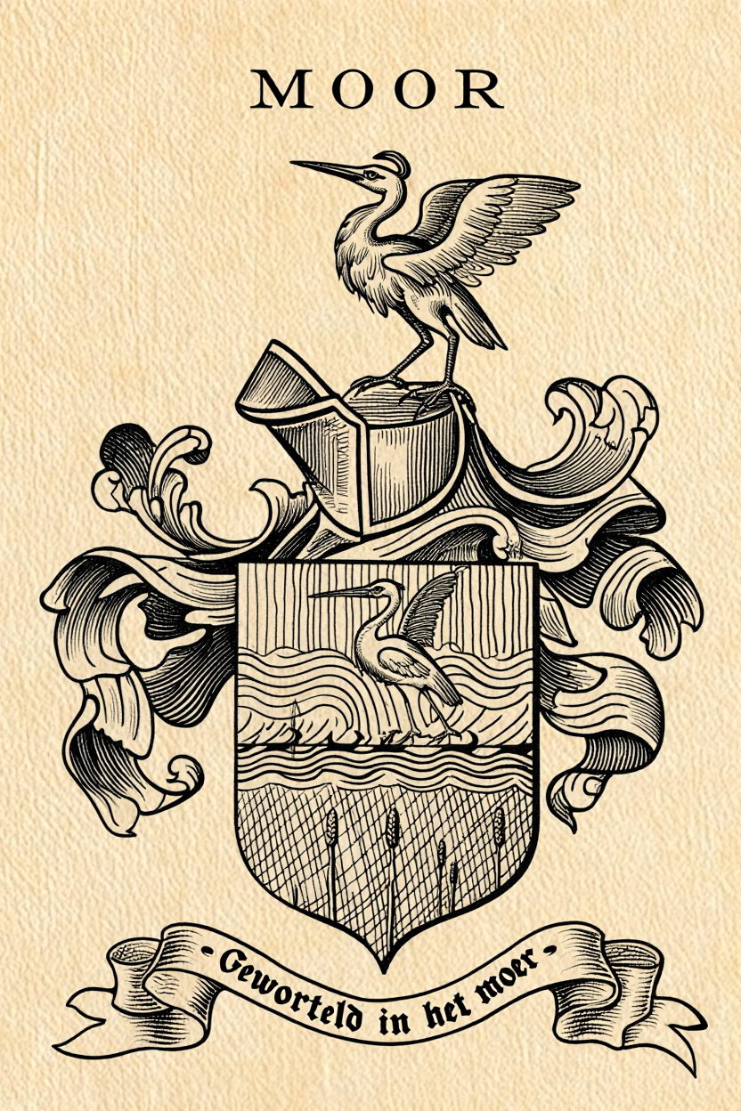 Familiewapen van de achternaam MOOR (vergrendeld)