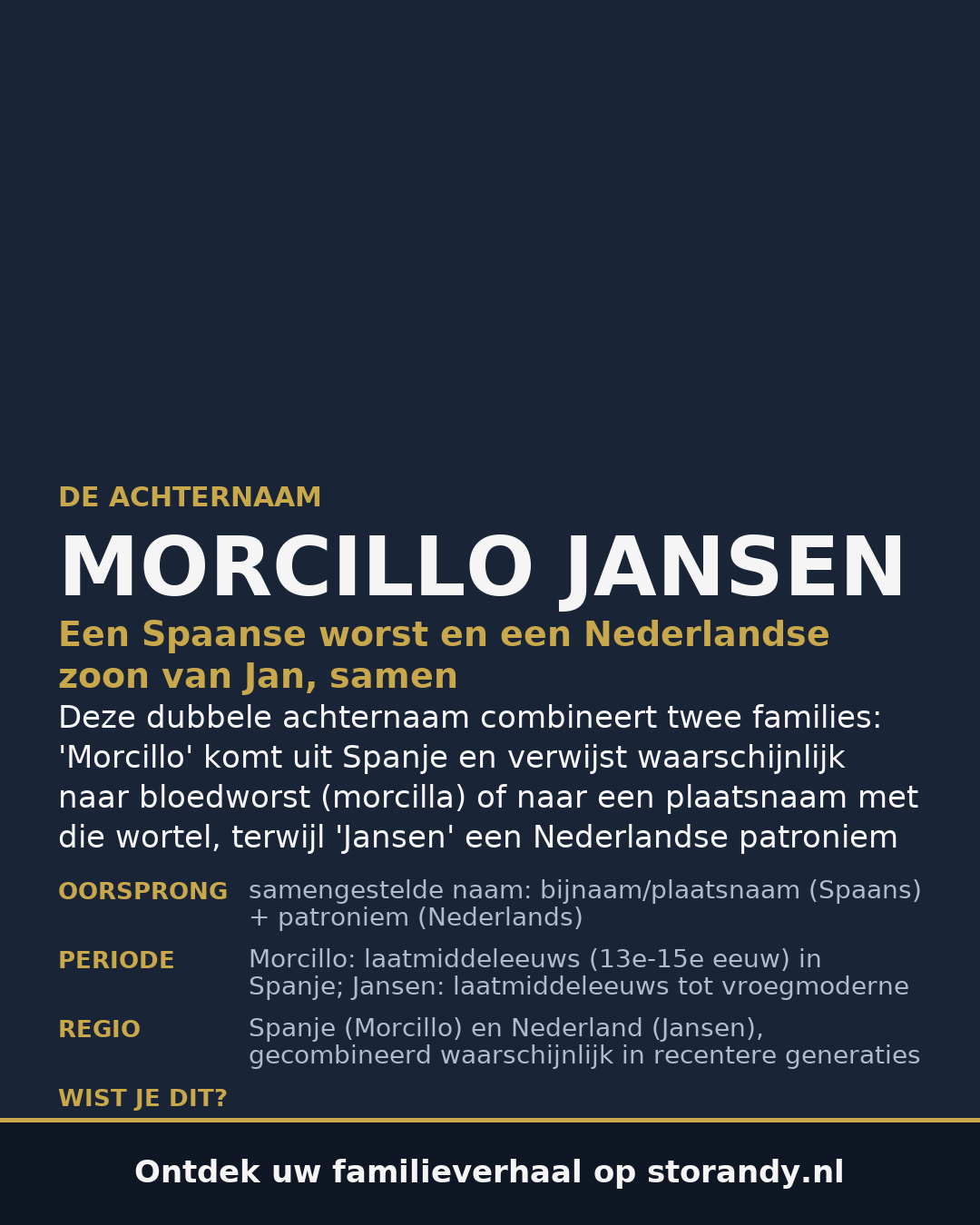 Familiewapen van de achternaam MORCILLO JANSEN
