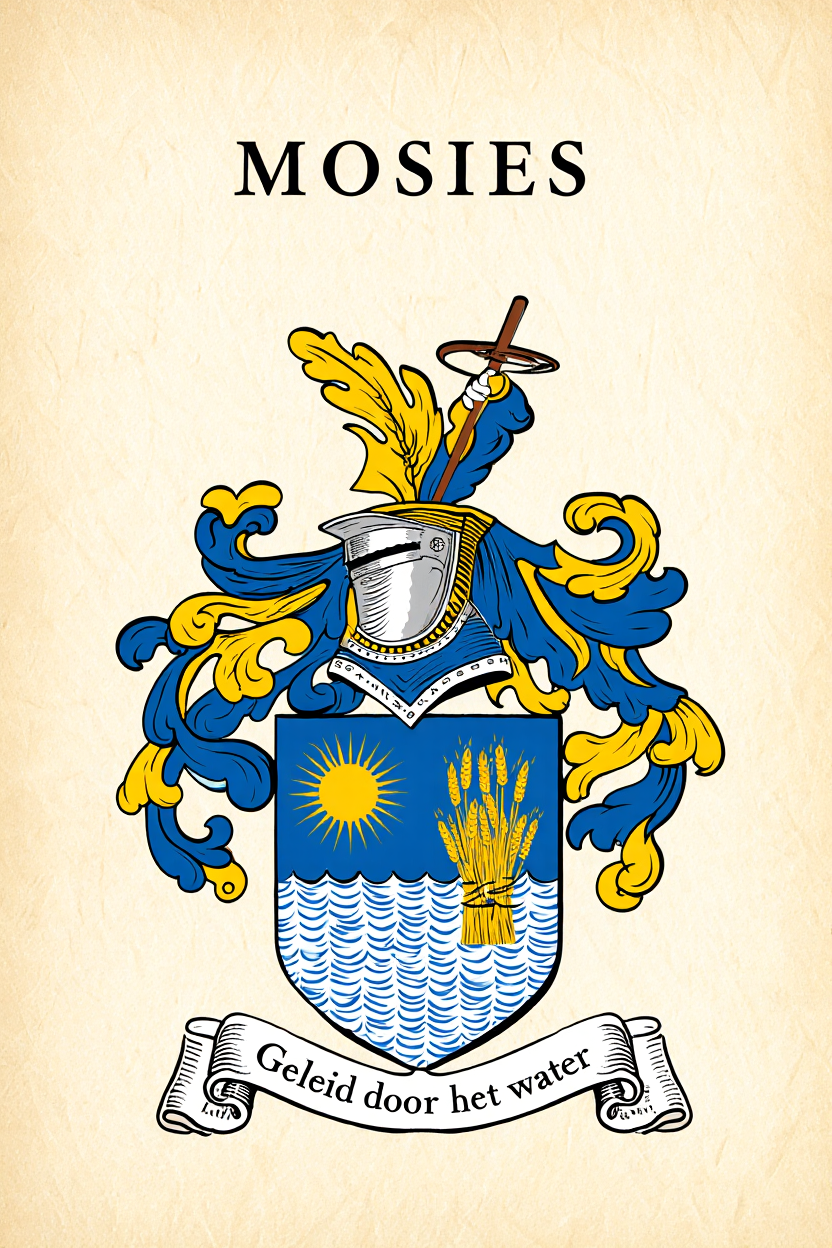 Familiewapen van de achternaam MOSIES (vergrendeld)