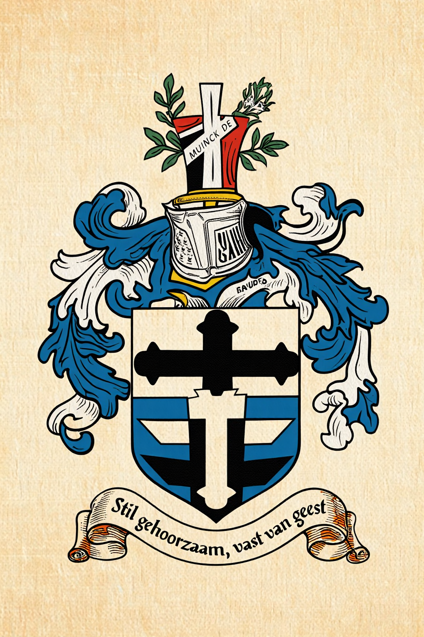 Familiewapen van de achternaam MUINCK DE (vergrendeld)